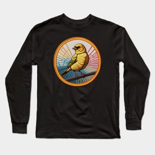 Canary Embroidered Patch Long Sleeve T-Shirt